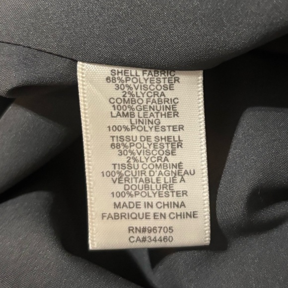 Rebecca Taylor Dress with Leather Mesh Sleeves, size 8 - Picture 3 of 8